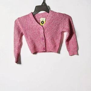 New Epic Threads Size 4T Pink Button-Front Kids Cardigan Sweater